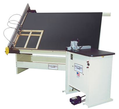 RITTER R215EAO Open Back Face Frame Assembly Easel - 5' x 8' with 3 Clamps